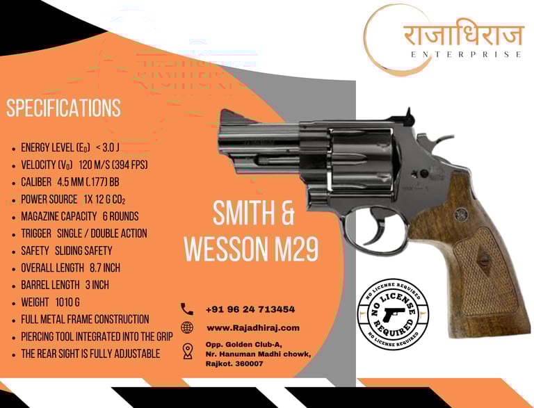 smith and wesson m29 co2 air gun