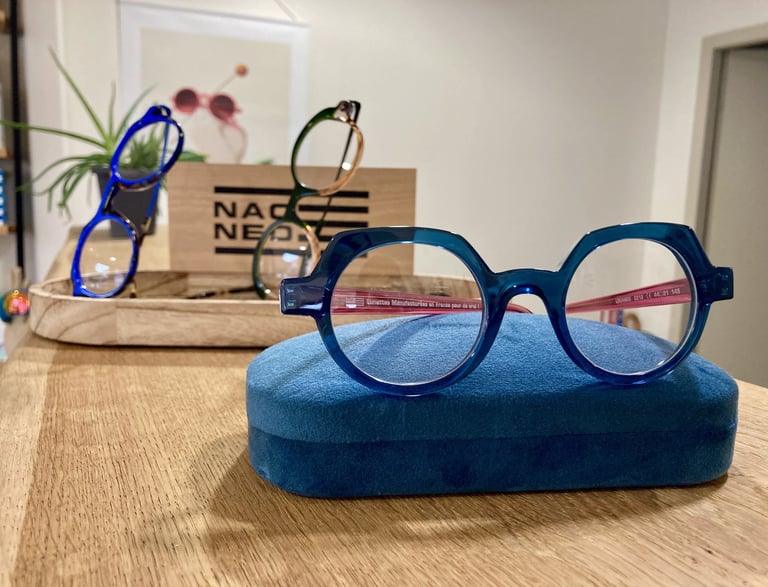 Montures créateur Naoned opticien Calliopée Optic