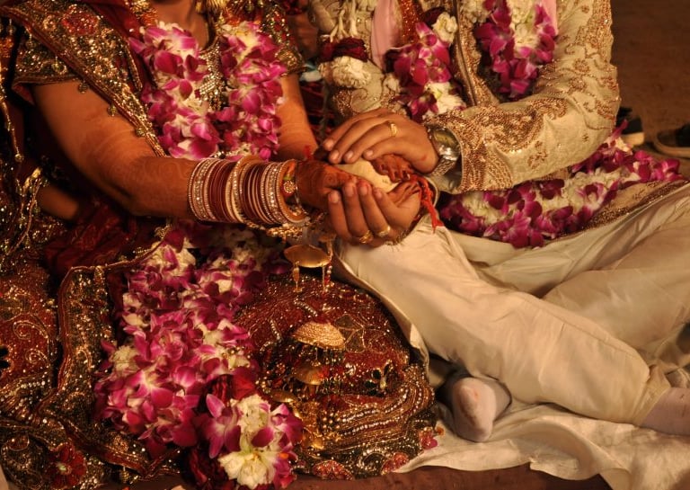 Marriage ceremonies going on in hindu marriage