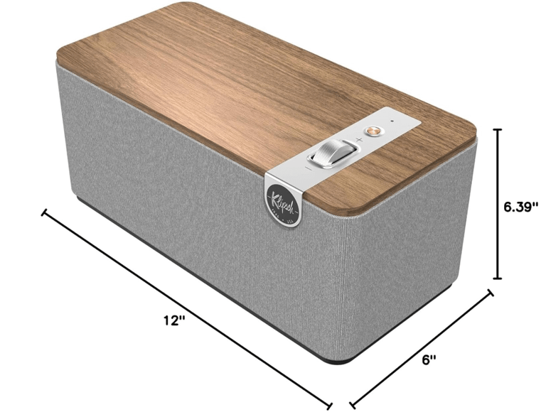 Bluetooth speaker system with a wooden box