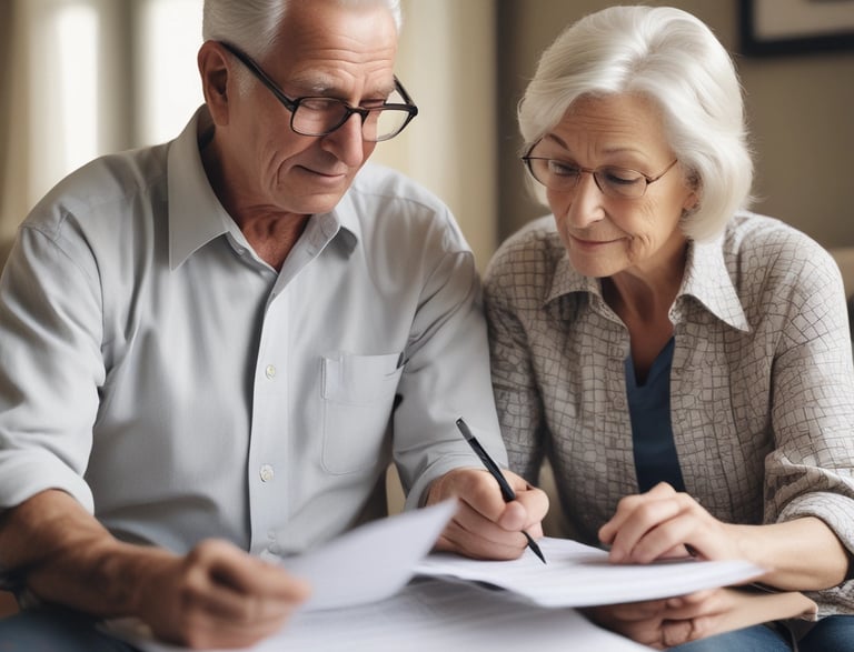 A friendly customer service representative assisting a client.