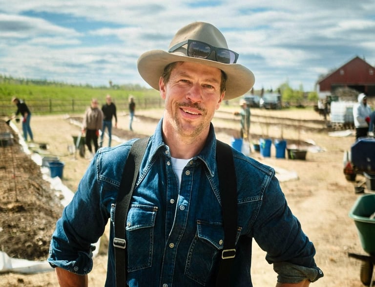 Josef Winter in the field