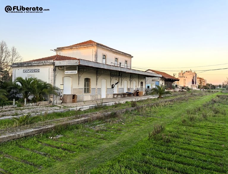 Estação de Cantanhede linha da Beira Alta ano 2024