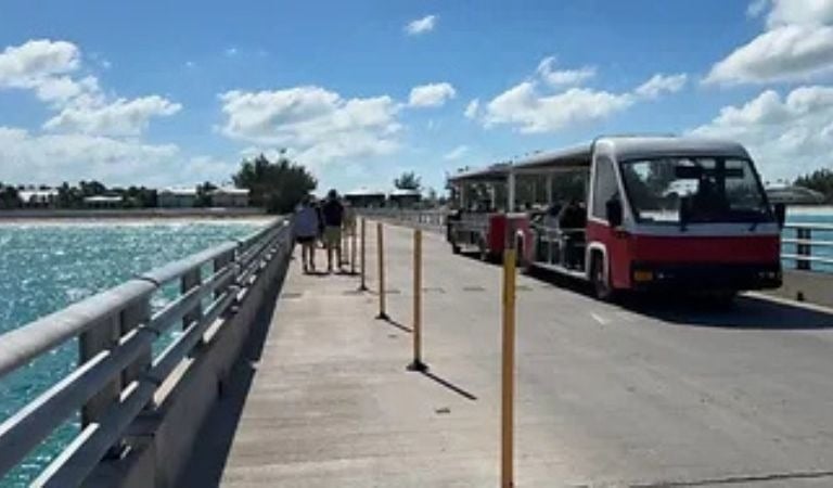 Free Tram in Bimini 