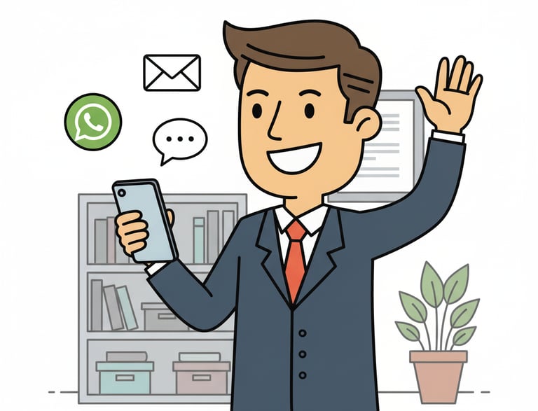 a man in a suit and tie is holding a cell phone