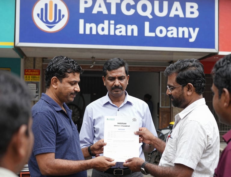 A clean, modern multi-step loan application form on a digital device screen.