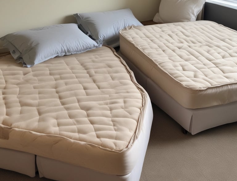 A friendly technician arriving at a customer's home with cleaning equipment.