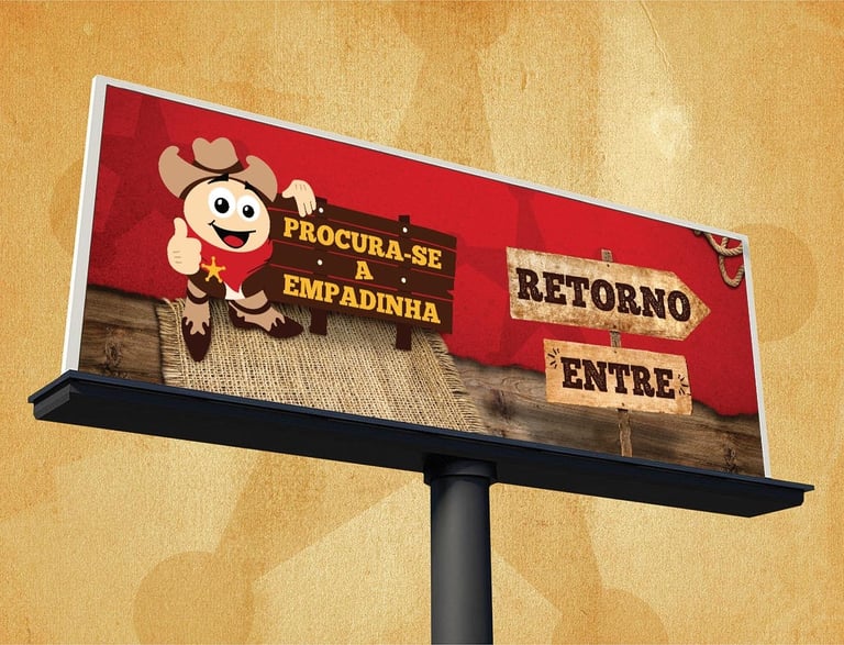 Painel rodoviário desenvolvido para Procura-se a Empadinha