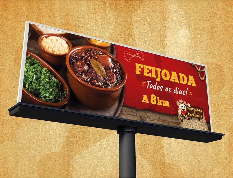 Painel rodoviário desenvolvido para Procura-se a Empadinha