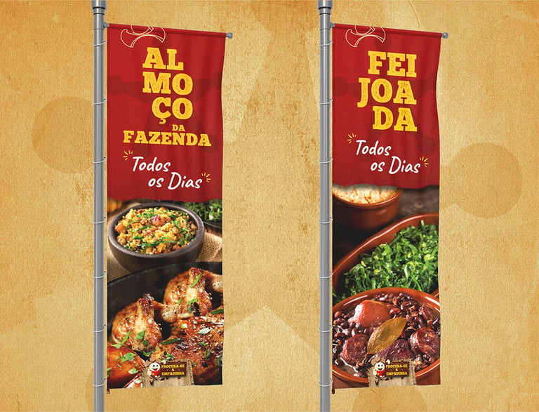 Banners desenvolvidos para o PDV da Procura-se a Empadinha