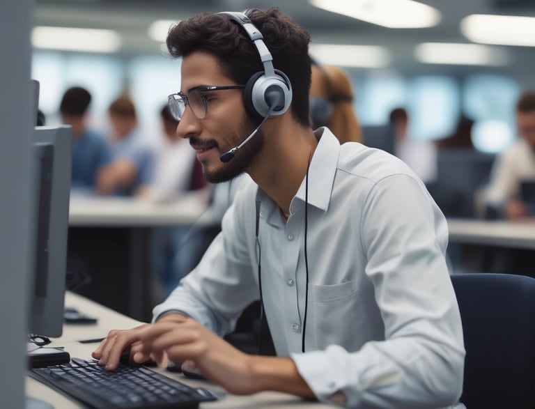 A professional security technician assisting a client with surveillance system setup.