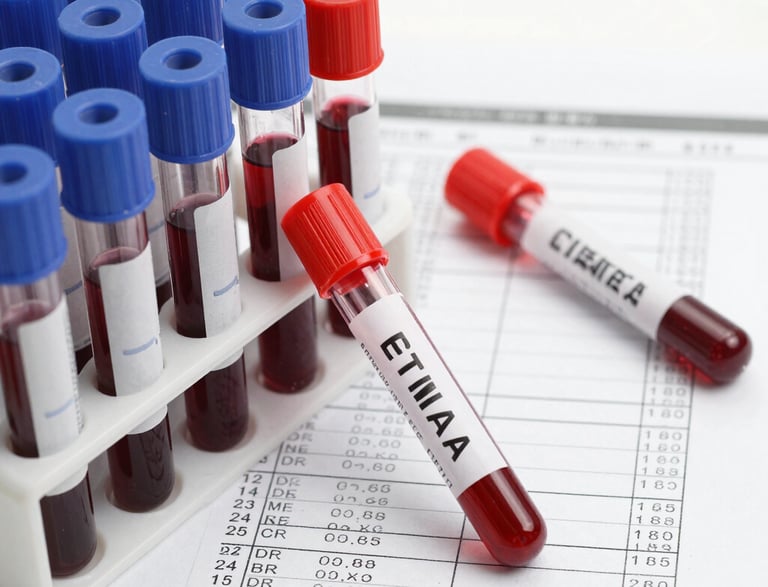 A person uploading medical documents on a laptop with a calm setting.