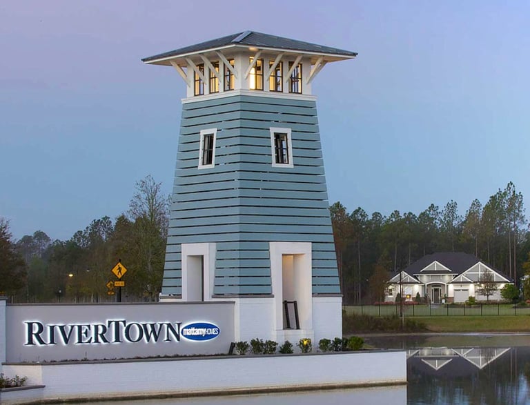 rivertown entrance website design