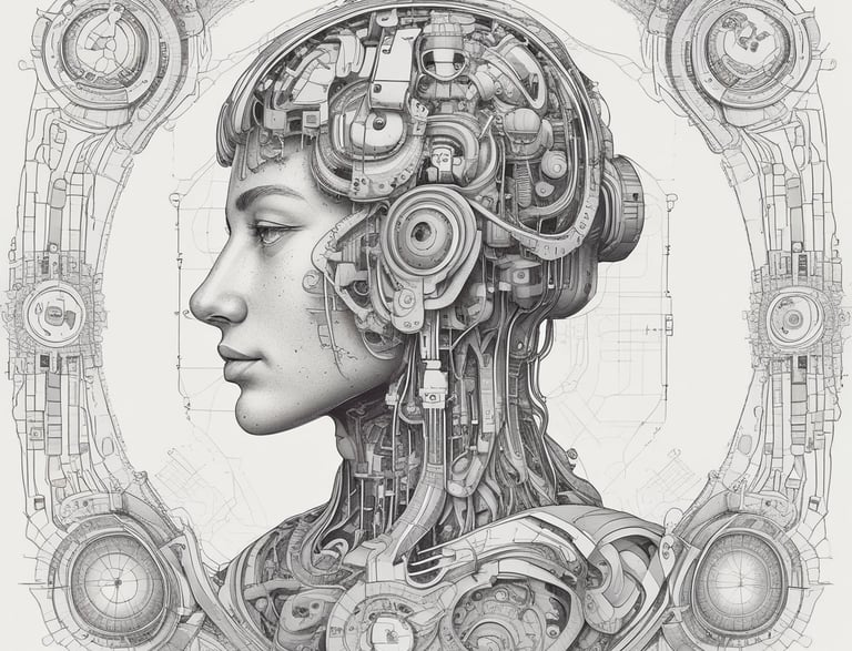 Bright classroom with diverse students engaged in data and AI learning