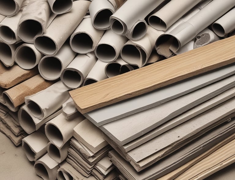 A friendly consultant talking with a homeowner over blueprints in a cozy living room.