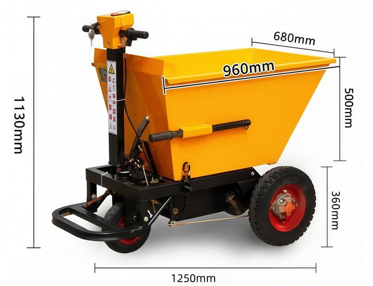Concrete bucket -two angles unloading（push&stand）