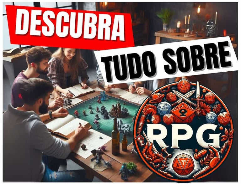 Descubra tudo sobre RPG (um grupo de pessoas alegres sentadas jogando RPG de mesa)