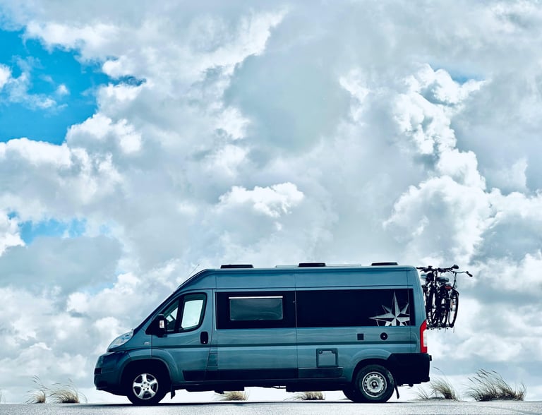 A parked Campervan