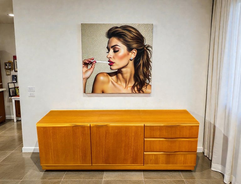 Morris of Glasgow teak sideboard with Mid Century Modern design, vintage retro style, and practical storage.