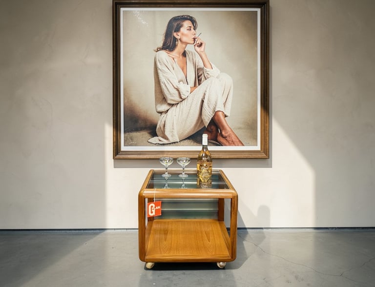 G Plan teak coffee table with Mid Century Modern design and timeless vintage retro style.