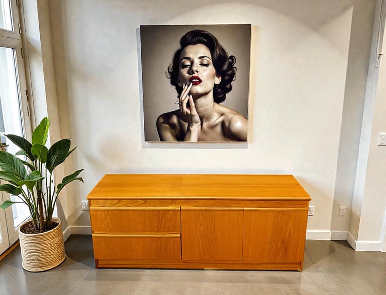 Morris of Glasgow Mid-Century Modern medium sideboard, vintage 1960s–70s MCM teak media unit and storage cabinet, stylish ret