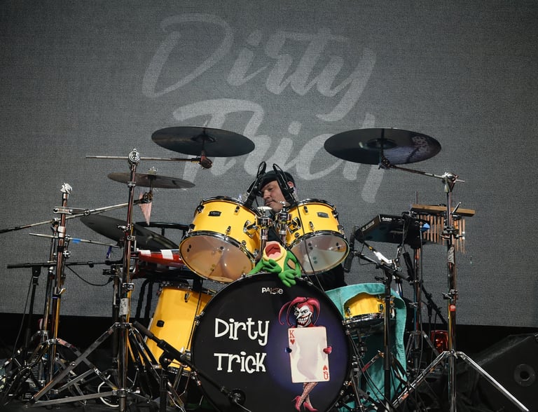 Richard Baker Drum Clinic for students.