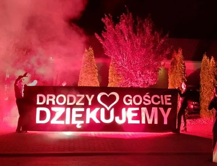 piro baner weselny podziękowania dla gości