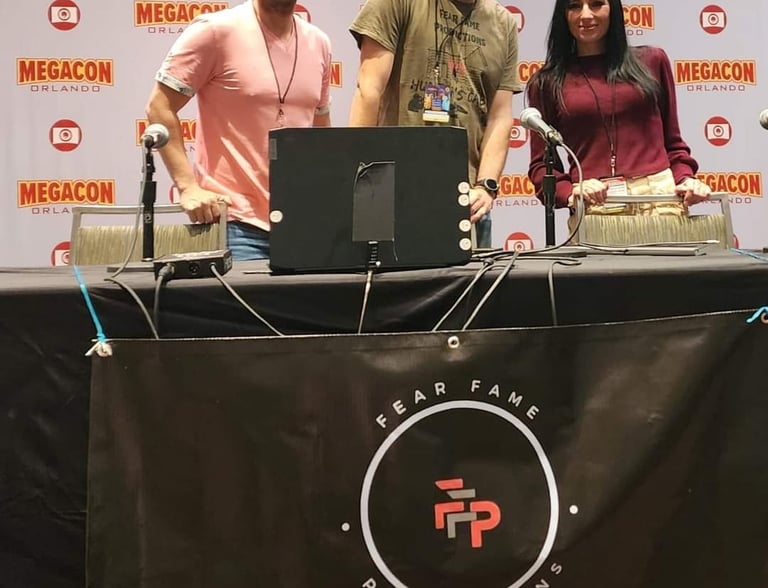 Fear Fame Arts Foundation team participating in a creative arts and film industry event in Orlando, 