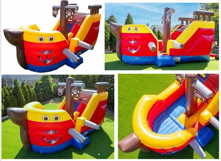 GIANT PIRATE SHIP SLIDE WET/DRY. Bookings 832-216-8423