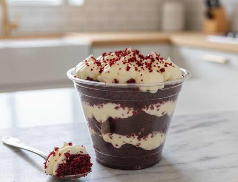 Tiramisú artesanal de Cocina con Ely, elaborado con una suave crema a base de queso crema, biscotela