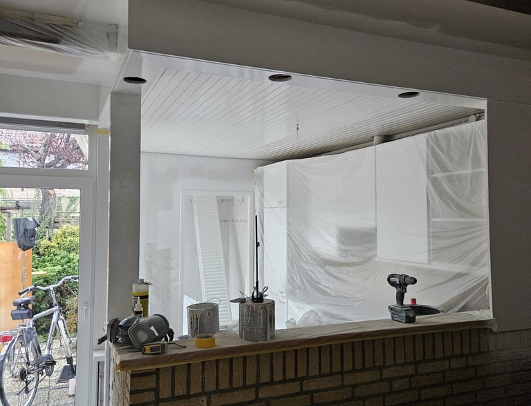 strak lakwerk plafond