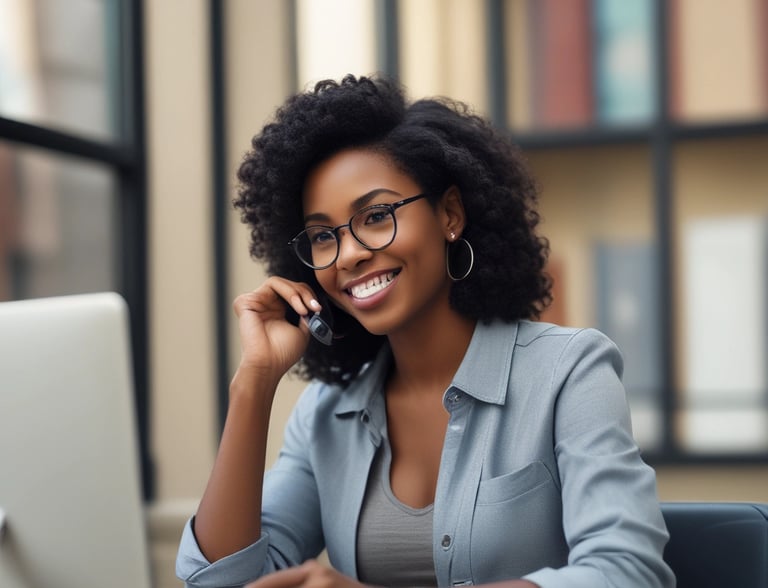 A friendly customer service representative ready to assist.