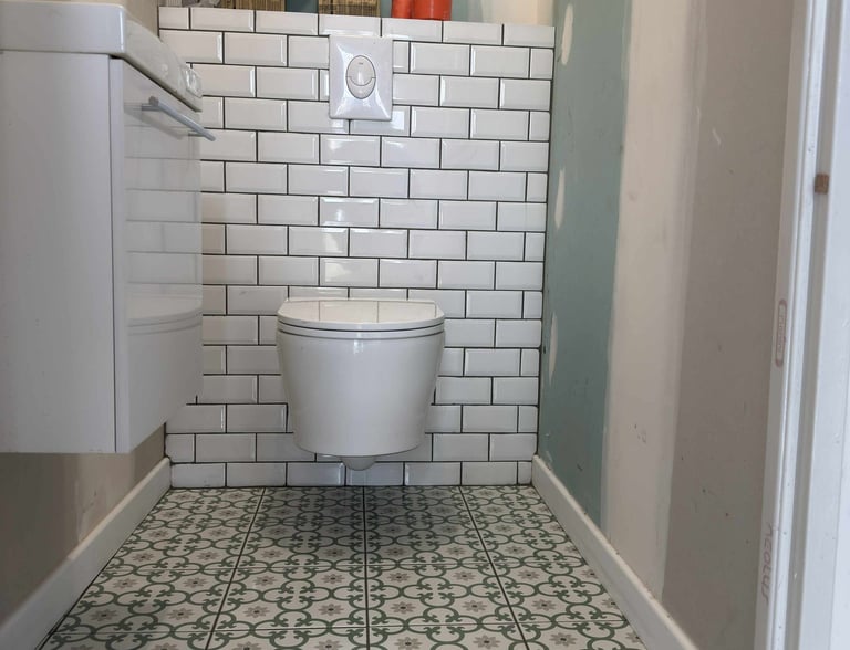 WC réalisé par Carréno, carreleur béthune bruay