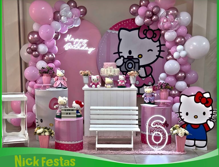 Locação de decoração Infantil Hello Kitty Freguesia do Ó Zona Norte Zona Oeste
