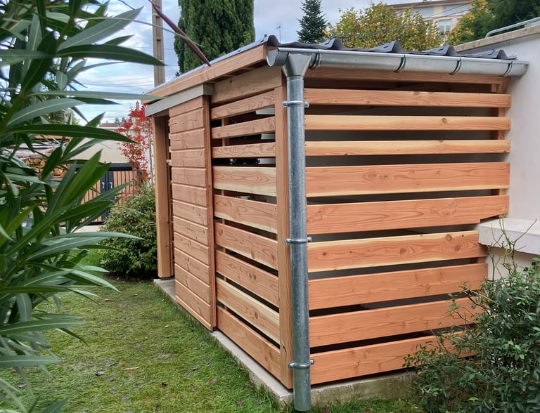 abri cabanon de jardin en bois sur mesure lyon