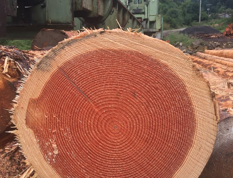 tronc d'arbre de Douglas pour la construction de pergolas bois à Lyon