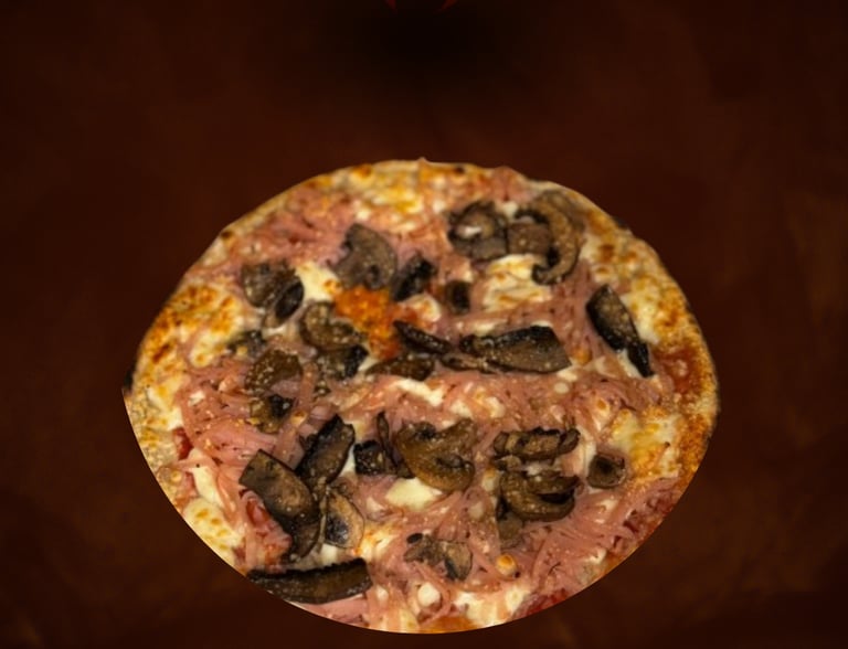 Pizza Toscana artesanal com ingredientes selecionados da Pizzaria Caraíva Lisboa