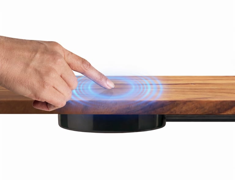 Sensor oculto: tecnología para control de luz a través de superficies.