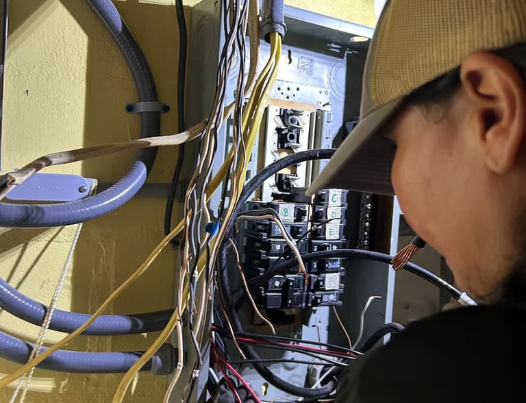 Electrical panel replacement – code compliant work