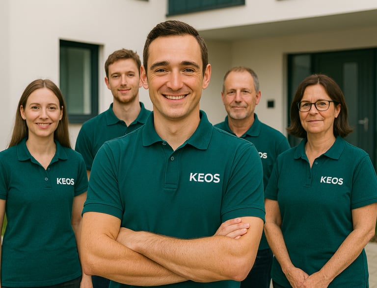 a group of people standing in front of a building