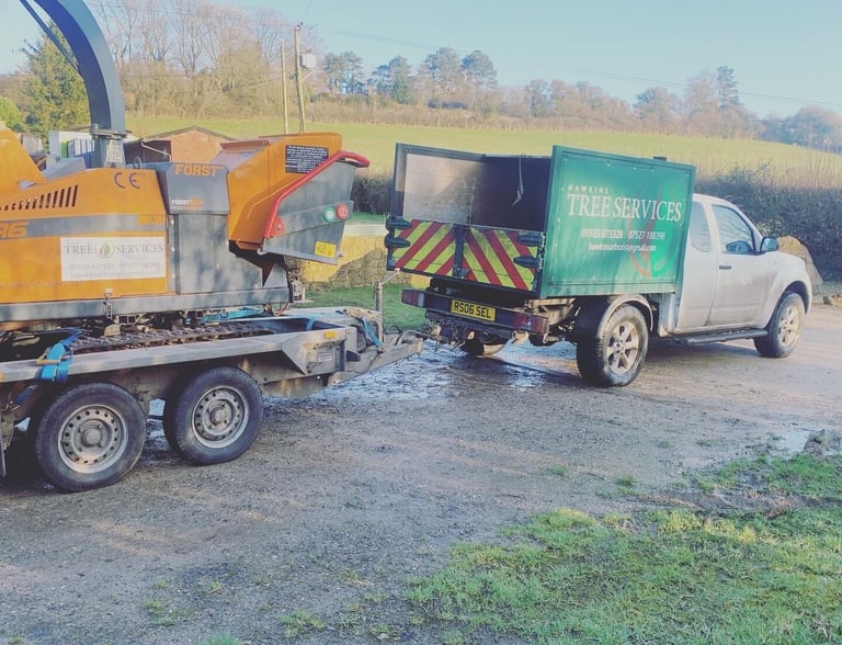 Hawkins tree services truck
