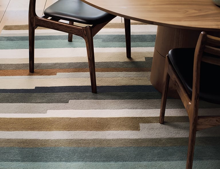 tapis modèle Clarice tamarind de la marque ROMO en laine