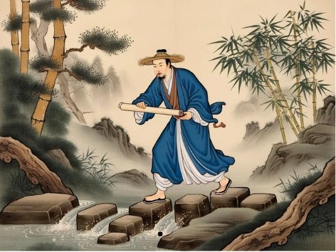 Mạc Đĩnh Chi cũng như các học trò nghèo vượt đồi lội suối vượt khó đi học