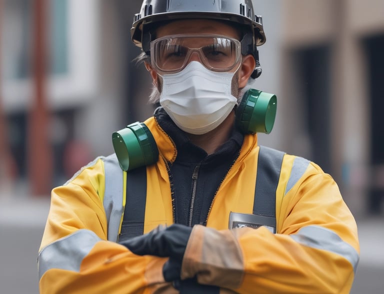 Construction workers collaborating on a steel framework under a clear blue sky.