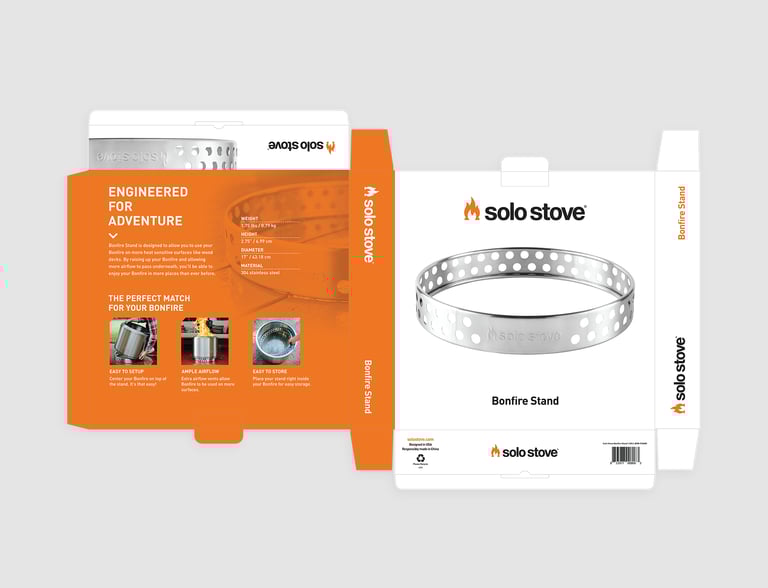 Bonfire Stand product packaging design