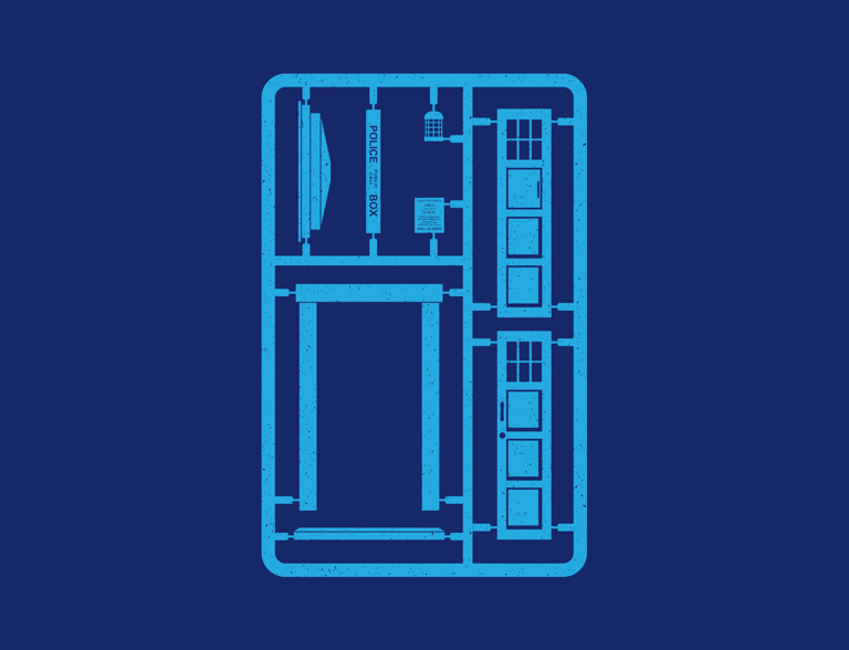 "Build a TARDIS" apparel design