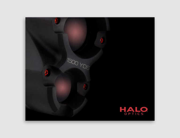 Halo Optics product guide cover design