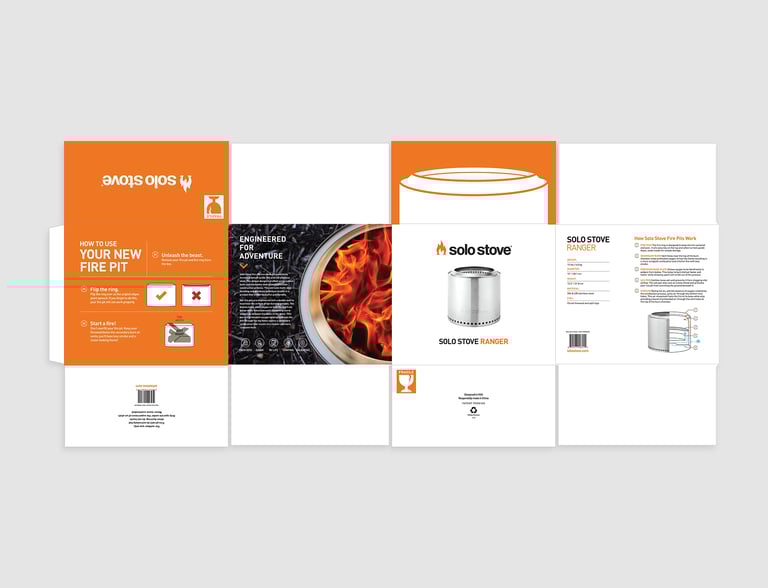 Ranger fire pit packaging design