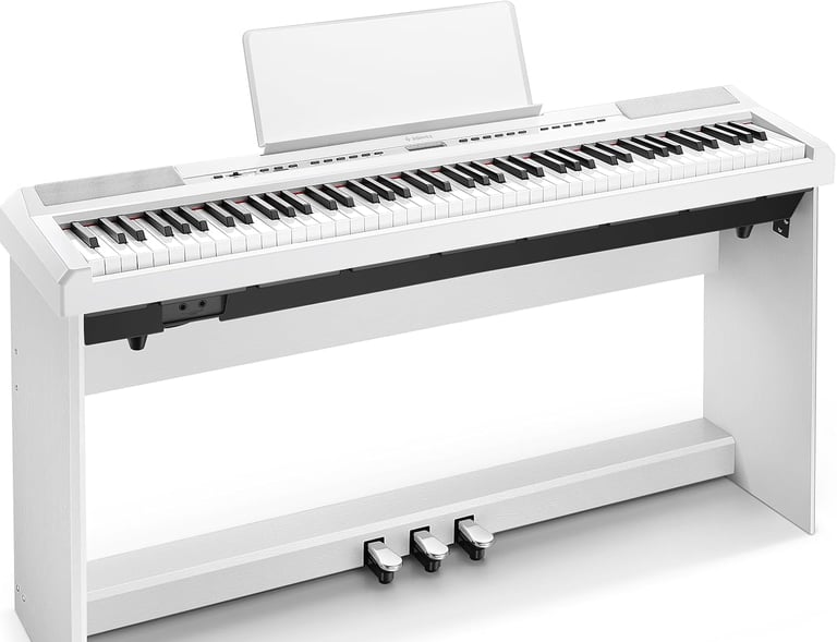 Donner DEP-20 Piano digital (88 teclas, 88 teclas, mecanismo de martillo), color blanco