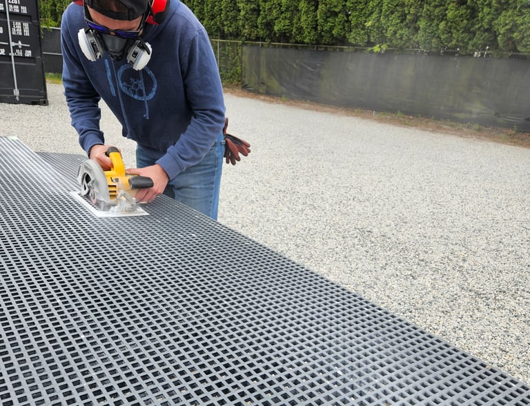 Fabricating Sheets of Marine Composite